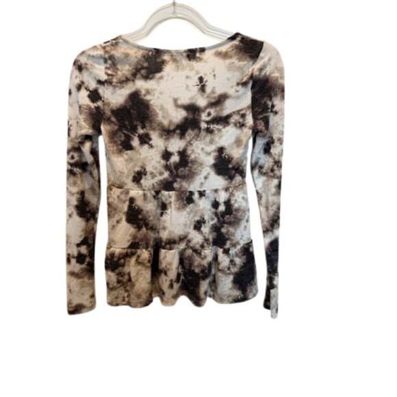 Love, Free Tie-Dye Peplum Women's Top XS - Picture 2 of 5